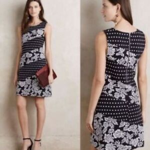 Anthropologie Maeve Floral Polka Dot Dress NWT